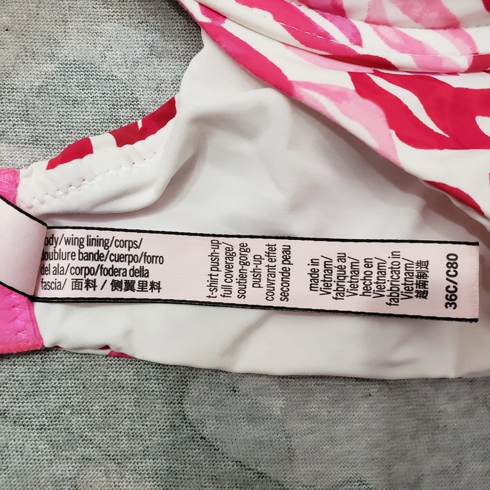 Victoria's Secret Bra Womens 36C White T-shirt Push Up - Image 4 of 4