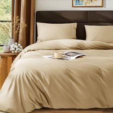 100 Egyptian Cotton Duvet Cover Queen Size, 1000 Thread Count Sateen Duvet C...