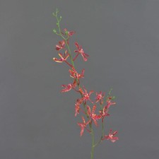 artplants Künstlicher Zweig Cattleya Orchidee TRASSA, rot-orange, 80cm