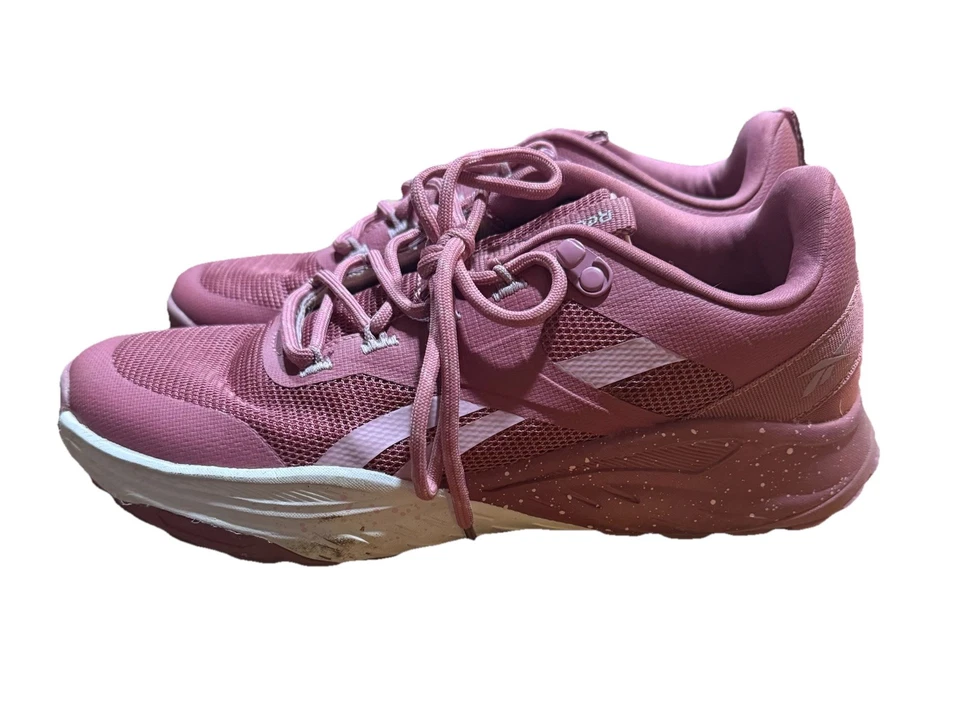 Reebok Cross Trainers Workout Shoes, Women’s Gym Shoe 8 Dark Mauve Taupe, Clean - Image 2 of 4