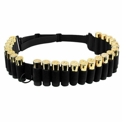 For 12GA 20GA Gauge 25 Shell Tactical Ammo Holder Shotgun Rifle Sling - Afbeelding 6 van 14