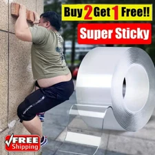 Double Sided Tape Removable Mounting Heavy Duty Adhesive Nano Gel Washable Tapes