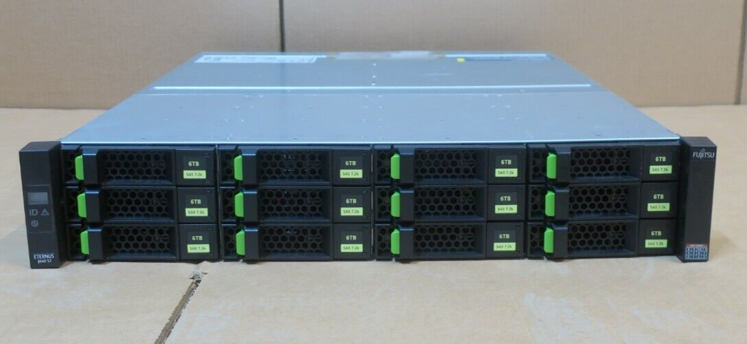 YUページ Fujitsu Eternus JX40 S2 Rack Storage Subsystem Array 2x IOM12G 12x