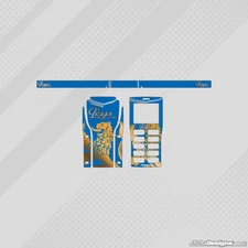 PRAGA STYLE GEL COAT FULL WRAP STICKER KIT FOR UNIPRO STOPWATCH KARTING