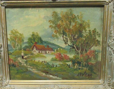 LAVERA POHL ORIGINAL OIL ON BOARD LANDSCAPE PAINTING
