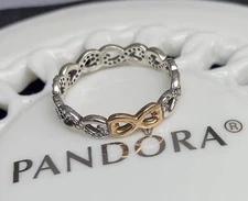 Authentic Pandora Infinite Love Ring #190948CZ