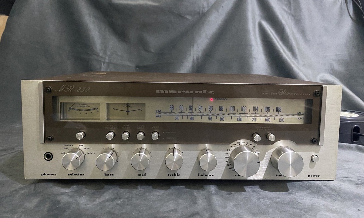 1978 MARANTZ MR-230 AM/FM STEREO RECEIVER Tuner,Phono,2 Tape,Aux