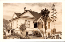 Lou Henry Hoover House in Monterey California CA 1940s RPPC Postcard Photo