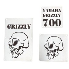 LQ Racing Warnschilder Ersatz Totenkopf Typ T5 Quad / ATV Yamaha Grizzly 700 17-