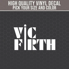 Vic Firth Decal for Cars, Trucks, Drumsets, Decal for Drummers, Drum Decal