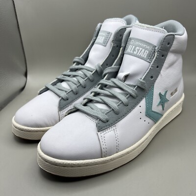 Converse Mens Pro Leather High White Soft Aloe Ash Stone Shoes Unisex 5M 6.5W