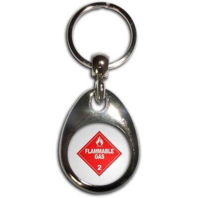 Schlüsselring brennbar Gas Träne Tropfen Metall (43 mm x 33 mm)
