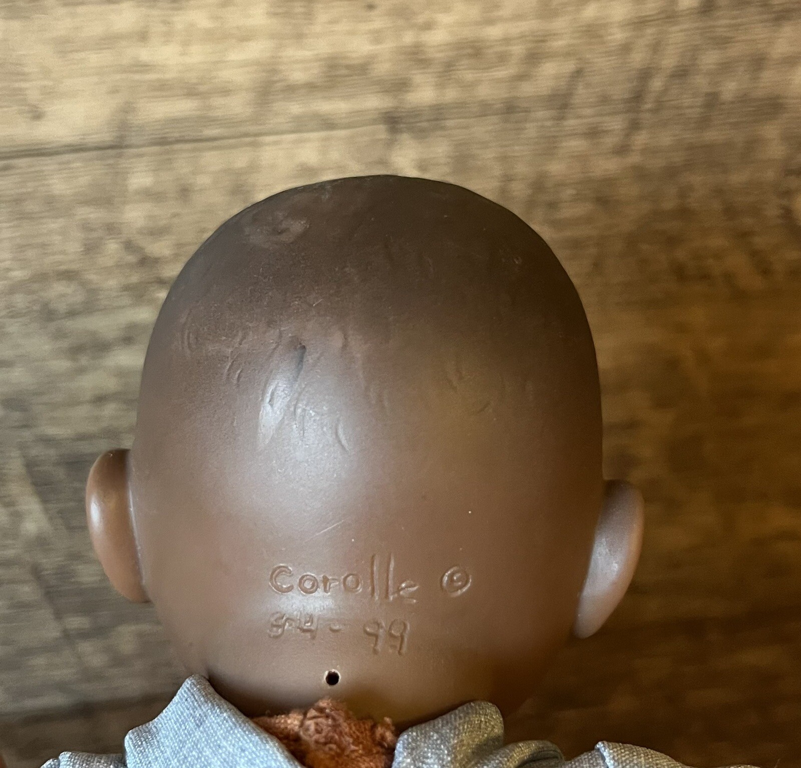 Corolle African American 8" Baby Boy Doll Beanbag Body And Vinyl Head Arms Legs