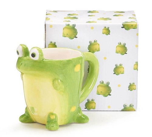 Toby Toad Shaped Ceramic Coffee Mug Hand-Painted Home & Kitchen Collection - Picture 2 of 2