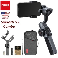 ZHIYUN Smooth 5S Combo 3-Axis Gimbal stabilizer Magnetic Light for Smartphone 