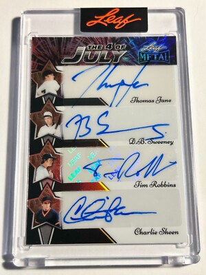 2025 Leaf Independence CHARLIE SHEEN TIM ROBBINS DB SWEENEY THOMAS JANE Auto 1/1