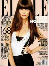 Elle Magazine Katie Holmes Fashion Secrets Best Jeans Best Hair Beauty 2012