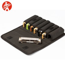 Hohner MZ20191 Flex Case Medium Harmonica Holder Black Fits 7 Harmonicas