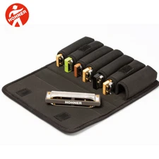 Hohner MZ20191 Flex Case Medium Harmonica Holder Black Fits 7 Harmonicas