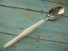 Cutco Stainless CUE3 Tea Spoon Dessert Spoon White Pearl Handle USA NOS NEW