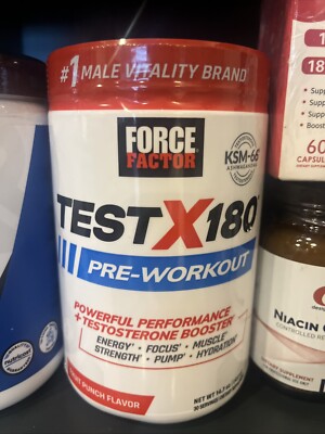 Force Factor Test X180 Pre-Workout, Pre Workout Powder and Testosterone Booster