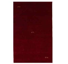 Maroon Red Modern Decor Tribal Pictorial 5X8 Gabbeh Rug Bedroom Carpet
