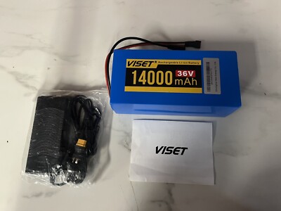 VISET LI 36V 14000 mAh Rechargeable Li-ion Battery - Open Box