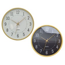 Modern Scandi Round Bamboo Wall Clock | Wall-mounted Wooden Clock - 32cm