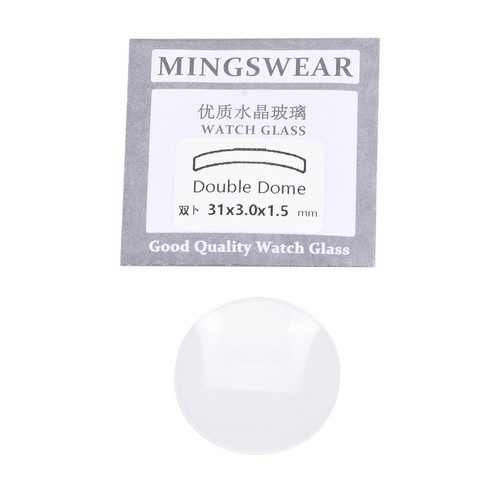 30mm-38mm Double Domed Mineral Watch Crystal Diameter Concave Glass Watch Part - Picture 25 of 33