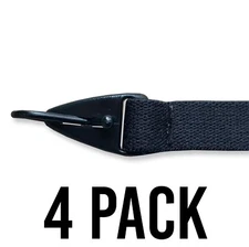 Kids Glasses Hook 4 Pack Strap Eyeglasses Miraflex Holder Elastic String Black