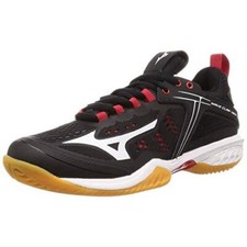 MIZUNO Badminton Shoes WAVE CLAW NEO WIDE 71GA2070 Black Red US6 24cm 