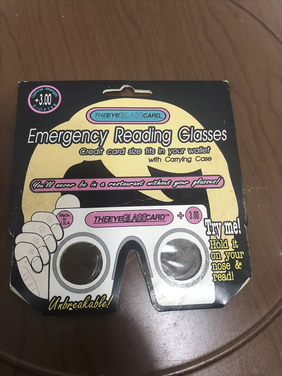 Credit card cheap size reading glasses