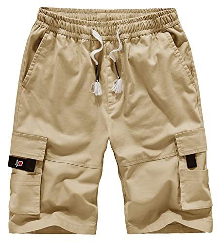 Women's Cargo Hiking Shorts Multi-Pockets Bermuda Golf Outdoor 4-6 Khaki - Picture 3 of 7