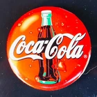 Vintage 1980s Coca Cola 2.5" Metal Advertising Pinback [VHTF] (EUC)