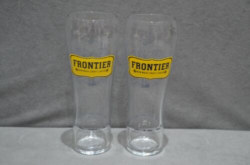 2x Fuller's Frontier London Premium Craft Lager Beer One Pint 20oz Glass CE M17 - Afbeelding 1 van 11