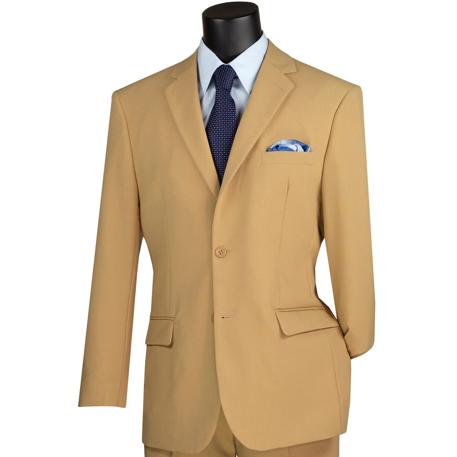 LUCCI Men's Khaki 2 Button Classic Fit Poplin Polyester Suit - NEW
Opens in a new window or tab
