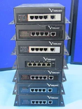 Lot of 7 Vigilant Solutions License Plate Recognition 4Port POE Switch for Parts