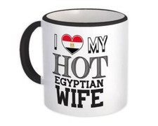 Gift Mug : I Love My Hot Egyptian Wife Egypt Flag Country Valentines Day