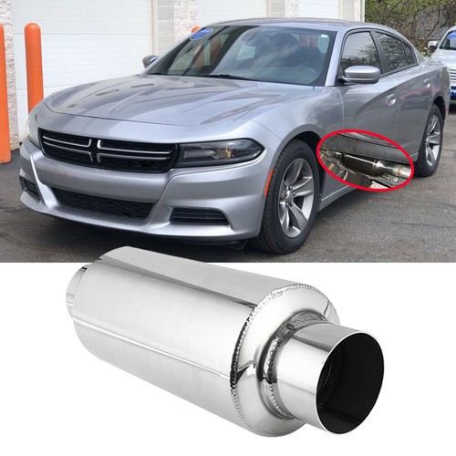 2.5" OD/ID 12" Exhaust Muffler Resonators Deep Sound For Dodge Charger