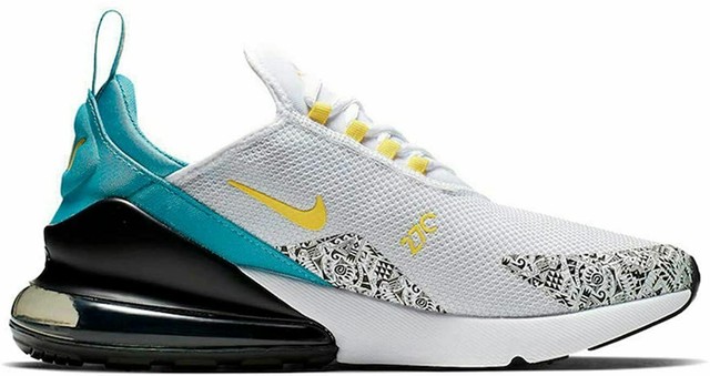 nike air max 270 white and yellow