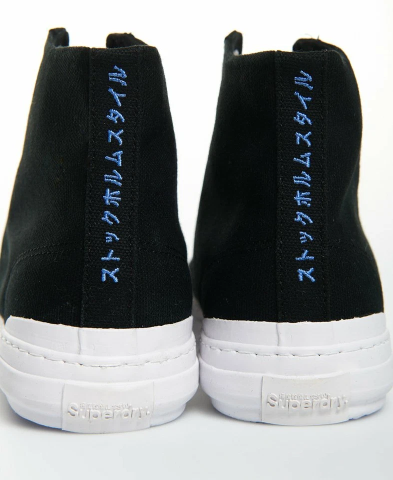 NIB - SUPERDRY Women's PACIFIC HIGH TOP TRAINERS Black - 6 - Image 4 of 4