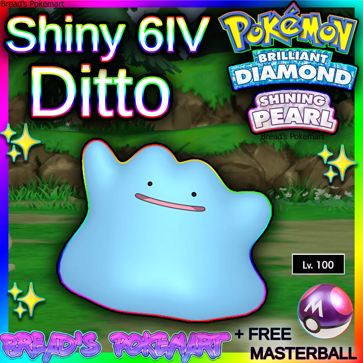 SHINY DITTO 6IV JAPANESE MASUDA ALL 31 ✨ Pokemon Brilliant DIAMOND Shining  PEARL