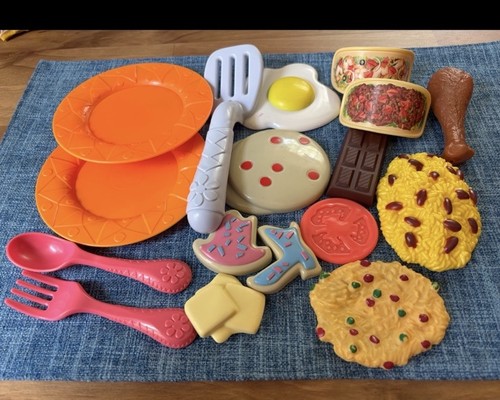 Dora Talking Kitchen food cookies Pancakes butter Egg + Plates Rice beans Tacos