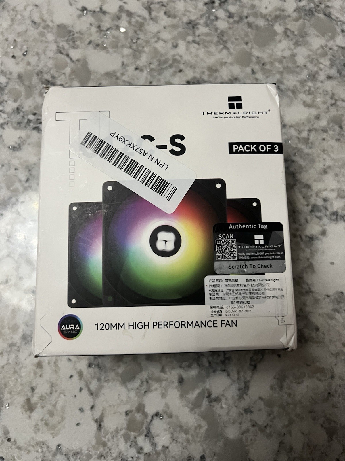 Thermalright 120mm High Performance Fan 3 Pack Open Box New