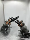 4 Louis Marx WW2 German Soldiers Painted 3” Vintage (Four Figures)