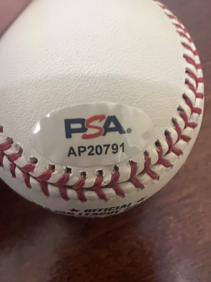 Cal Ripken Jr. Baltimore Orioles Autographed Baseball  W/ PSA COA and case - Image 2 of 2