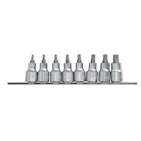 Torx-Stecknusssatz Toptul 1/2 Zoll 8 Stk T20, T25, T27, T30, T40, T45, T50, T55