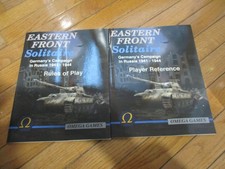 Eastern Front Solitaire Rules of Play/Player Reference 2 book lot  Books only