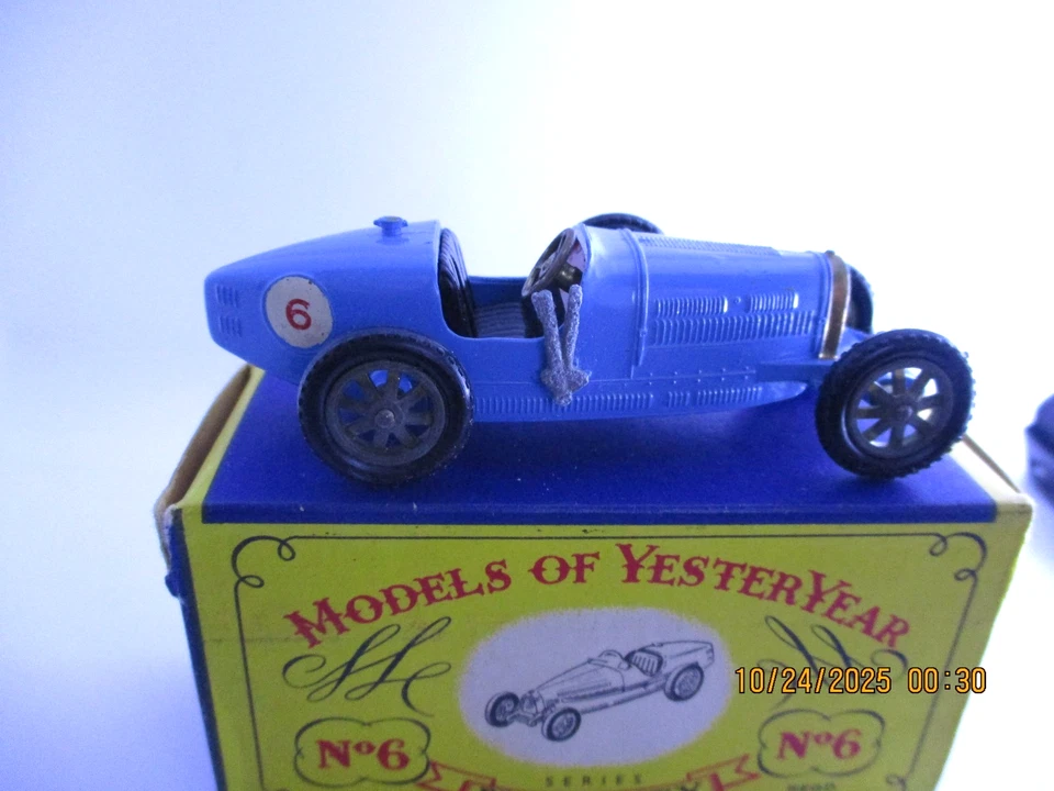 LESNEY MODELS OF YESTERYEAR BOX #Y-6 SUPERCHARGED BUGATTI TYPE-35.... EX-MT! - Image 2 of 4