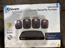 Swann 1080P Wired Home Security System 4 Bullet Cameras 1TB - New